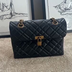 Kurt Geiger Black Quilted Leather Shoulder Bag